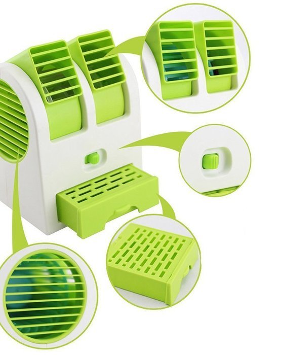 Portable USB Air Conditioner, DOITOP Mini Handheld Water Cooling Cooler Fan for Home Office Desk Table (Purple) N5