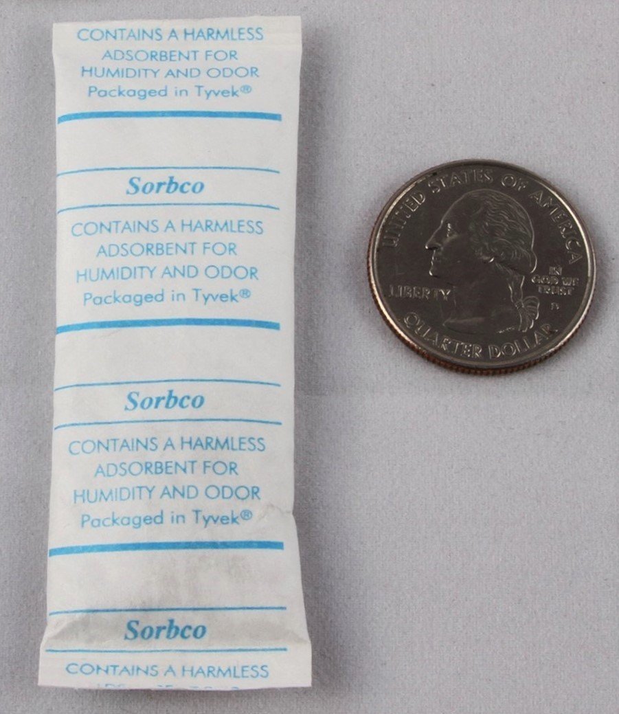 Industry Standard 5 Gram Silica Gel Tyvek Desiccant Packets and ...