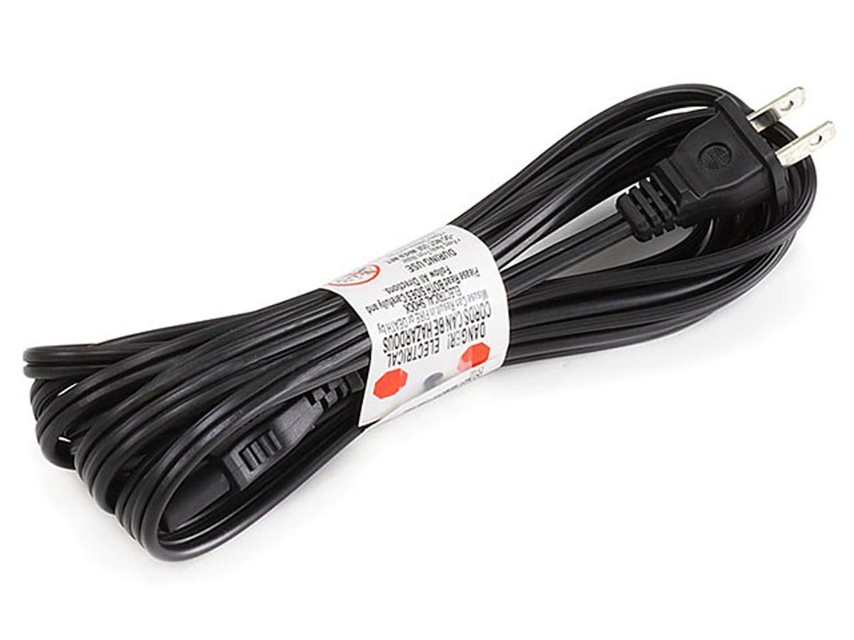 Monoprice 107674 15 Feet 18AWG Figure 8 Shape AC Power Cord Cable Without Polarized C 7 1 15P