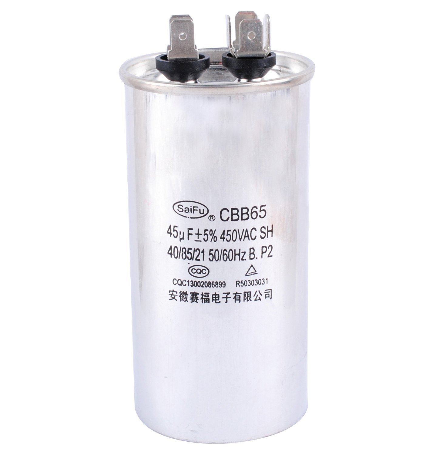 PODOY CBB65 Motor Running Capacitor For Air Conditioner 450VAC SH 40/85 ...