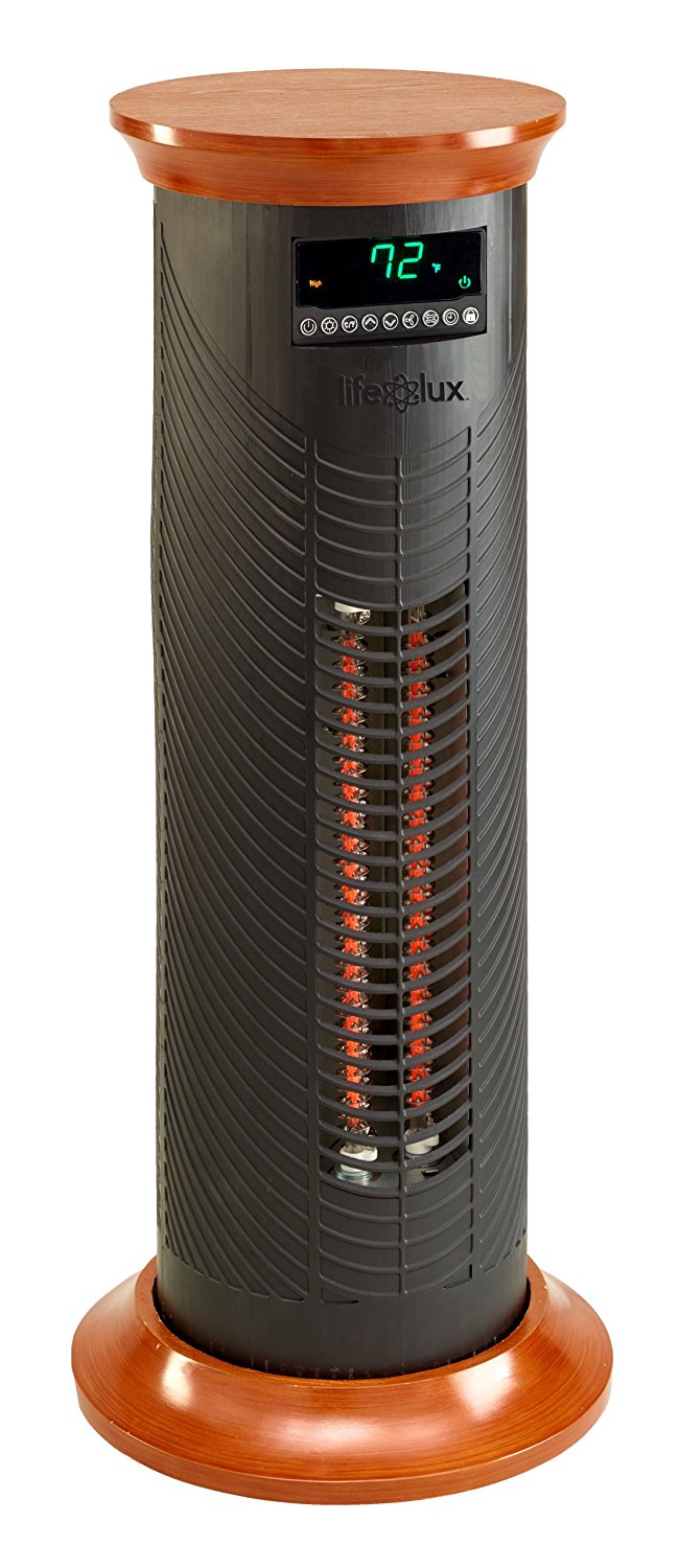 Lifesmart Products LS31CIQTMW Infrared Heater, 1500-watt, Black free ...