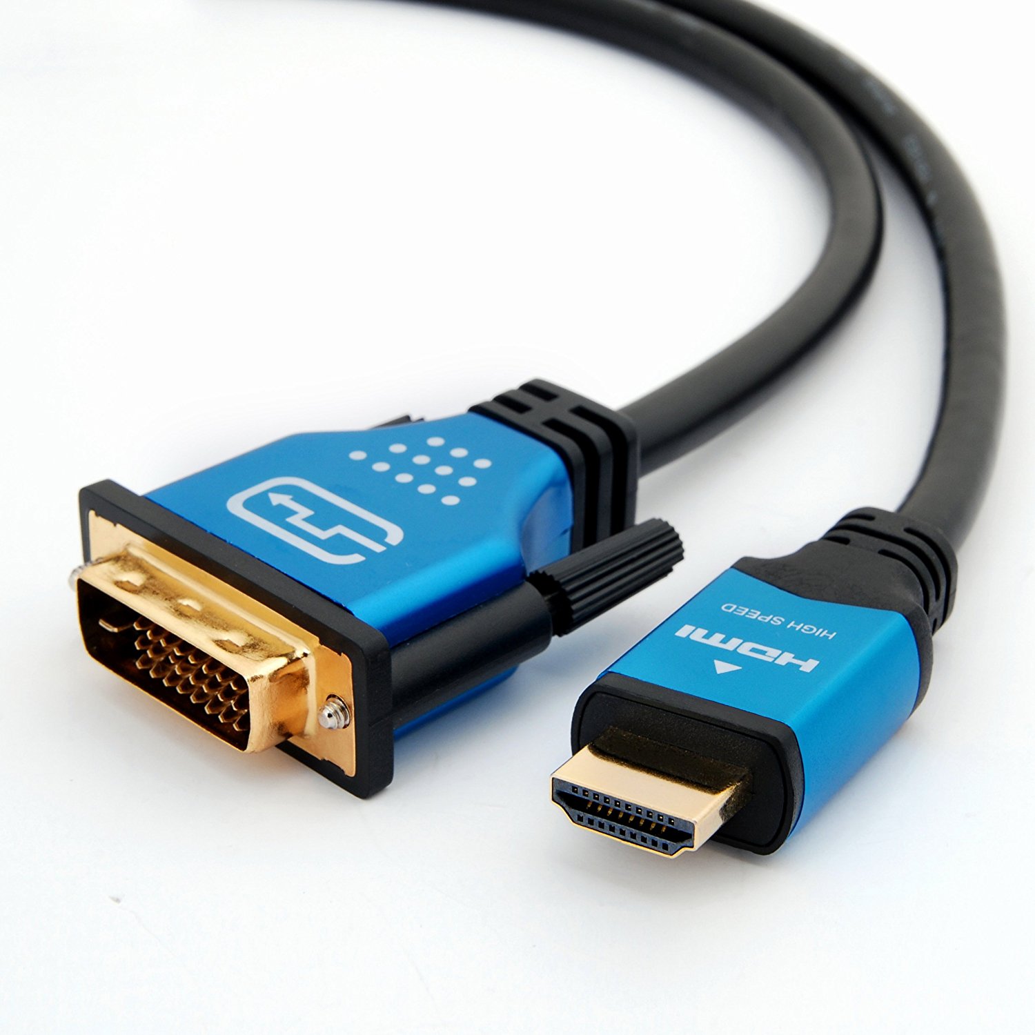 Bluerigger High Speed Hdmi To Dvi Adapter Cable Feet Free Image Download