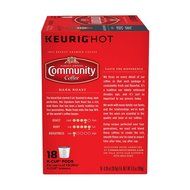 Community Coffee Dark Roast, K-Cup for Keuirg Brewers, 18 Count N3