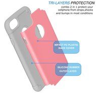 iPhone 7 Case, [4.7 Inch] HLCT Slim Fit Thin, Soft Interior Silicone Bumper &amp; Hard PC Back, Shock-Absorption Hybrid... N3