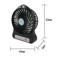 Mini Lithium Battery Fan Summer Portable Super Big Wind Operated Desk Small USB Rechargeable Battery Powered Handheld... N6