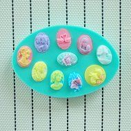 WilsonBaking Love Collection - Retro Locket Necklace Style Mold Decorations Silicone Mold Silicone Fondant Lace...
