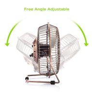 OPOLAR F501 Desktop USB Fan with Upgraded 6 Inch Blades, Enhanced Airflow, Lower Noise, Metal Design, USB Powered... N20
