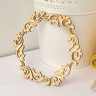 Wooden Veneer Shape Vintage Mix Style Wood Head ring Woodchips Scrapbooking Embellishment DIY N2