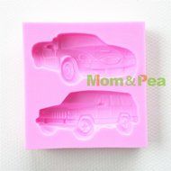 Mom&amp;pea 0656 Car &amp; Jeep Shaped Silicone Mould for Fondant Cake Sugar Paste Cake Decoration 3d Cake Toppers Mold... N4