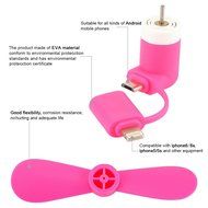 DShop Portable Micro USB and 8 Pin Lightning Mini Phone Fan Dock Handy Cooler Cooling Flexible Personal Mini Fan... N5