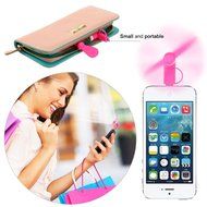 DShop Portable Micro USB and 8 Pin Lightning Mini Phone Fan Dock Handy Cooler Cooling Flexible Personal Mini Fan... N6