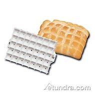 World Cuisine Paderno Square Dough Bread Stamp, 5 1/2 inch Length -- 1 each.