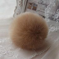 AutumnFall&reg; Rabbit Fur Ball Key Chains Mobile Phone Plug Backpack Bags Decorations (Pink) N11