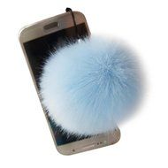 AutumnFall&reg; Rabbit Fur Ball Key Chains Mobile Phone Plug Backpack Bags Decorations (Pink) N12