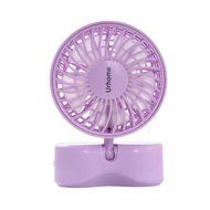 Personal Fans Mini Fan Rechargeable Fans 3 Modes Mini Dual Head Table Fans Purple N11