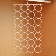 Spritech(TM) 2 Set 28 Circle Antislip Collapsible Magic Cane Scarf Frame Hangers for Scarf Belt Tie Underwear... N8