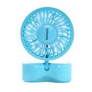 Personal Fans Mini Fan Rechargeable Fans 3 Modes Mini Dual Head Table Fans Purple N14
