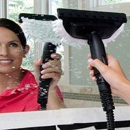 Milex Steam Mop and Steam Cleaner | Microfibre mop pads plus a range of attachments | For steaming tiles, wood... N2