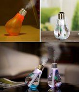 QianHai 400ml Essential Oil Diffuser for Aromatherapy, Bulb Shape Ultrasonic Cool Mist Humidifier with Multi-Color... N14