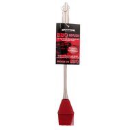 Marathon Housewares HW030021 Extra Long Stainless Steel Basting Brush with Silicone Bristles, Red N2