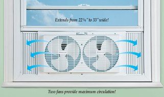 Versatile Expanding Twin Window Fan