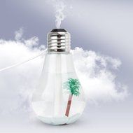 Veesee Creative Bulb Humidifier Small Atomizer Aromatherapy Colorful USB Mini Desktop LED Night Lights Essential... N7
