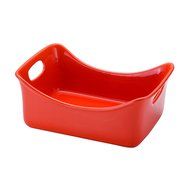 Rachael Ray Stoneware 3-Quart Rectangular Baker, Red