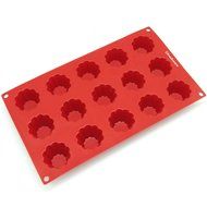 Freshware SM-104RD 15-Cavity Mini Silicone Mold for Homemade Tart, Bundt, Cake, Cheesecake, Pudding, Jello, and... N3