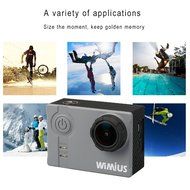 WiMiUS&reg; Waterproof Action Camera 16MP 2K WiFi Sports Camera Ambarella Built-in WiFi Helmet Cam HD Camcorder N2