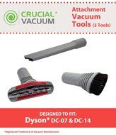 Dyson 3 Piece Attachment Set Designed To Fit Dyson DC07, DC14 Upright Vacuum Cleaners, Includes Crevice, Upholstery... N2