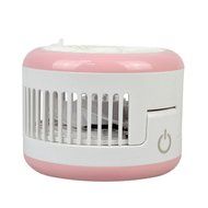 Rechargeable Humidifier Mini Misting Fan Desktop Fan Water Spray Fan with Built-in 2000 Mah Battery-Blue N10