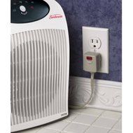 Sunbeam Portable Heater Fan with ALCI Cord for Wet Area Protection, White N3