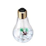 Fishonly 400ML Bulb Humidifier Filter Mini Aroma Essential Oil Cool Mist Humidifier Air Purifier USB LED Night... N4