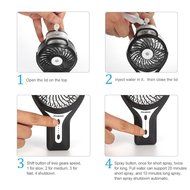 Mini Fan, Fivanus Portable Electric Handheld Misting Fan USB Rechargable Desktop Personal Cooling Mister Humidifier... N7