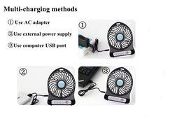 LingsFire Portable Mini Electrical Rechargeable Fan 3 Speeds Desktop Summer Cooler Fan USB or Battery Powered... N2