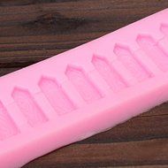 Fence Silicone Fondant Mold Cake Decorating Polymer Clay Mould N8