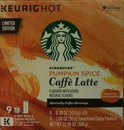 Limited Edition Starbucks Pumpkin Spice Caffe Latte K-cups
