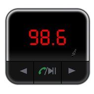 Car Bluetooth Charger, LESHP 4.0 Car Music FM Player Dual USB Charger Support APP Control