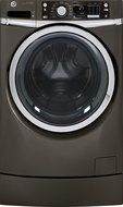 GE GFWR2705HMC RightHeight Design 4.5 Cu. Ft. Metallic Carbon With Steam Cycle Front Load Washer - Energy Star