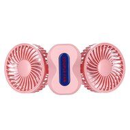 Moonmini Powerful Strong Wind USB Rechargeable 3 Speeds Folding Couples Fan Potable with Double Motor 360 Degrees... N6