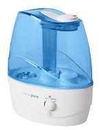 InvisiPure Wave Cool Mist Ultrasonic Humidifier with Night Light - Whisper Quiet, Automatic Shut-off, and 2.5L... N4