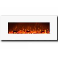 Moda Flame Houston 50&quot; Electric Wall Mounted Fireplace in Black N8