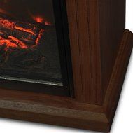 Gracelvoe Large Room Electric Quartz Infrared Fireplace Heater Deluxe Mantel Oak / Walnut (Dark Walnut) N10