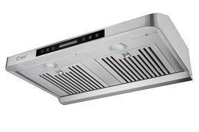 CYBER&reg; Minimalist Designed Seamless Stainless Steel Under Cabinet Range Hood 30" Touch Panel 900CFM N6
