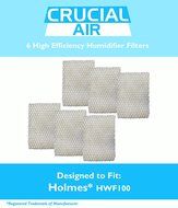 6 Holmes HWF100 Humidifier Filters; Fits Holmes HM630, HM729G, HM7203, HM7203RV, HM7204, HM7808, HM7305, HM730RC...