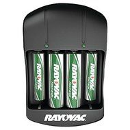 Rayovac PS134-4B GEN Value Charger with 2 Aaa &amp; 2 Aa Ready-To-Use Rechargeable Batteries, Black