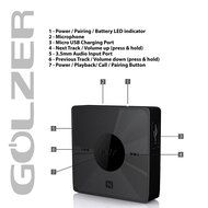 Bluetooth 4.1 Portable Audio Receiver w/ Apt-x 3.5mm Audio Line out by Golzer N2