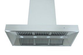 Z Line KECOMi-48 Stainless Steel Island Mount Range Hood, 48-Inch N6