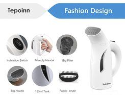 Tepoinn Home and Travel Garment Steamer, Global Voltage, 400W Lightweight Portable Handheld Mini, Ultra Fast Heat-up... N11