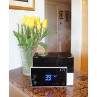 SPT Digital Ultrasonic Humidifier with Humidistat, Adjustable Rotating Dual-Mist Outlets.